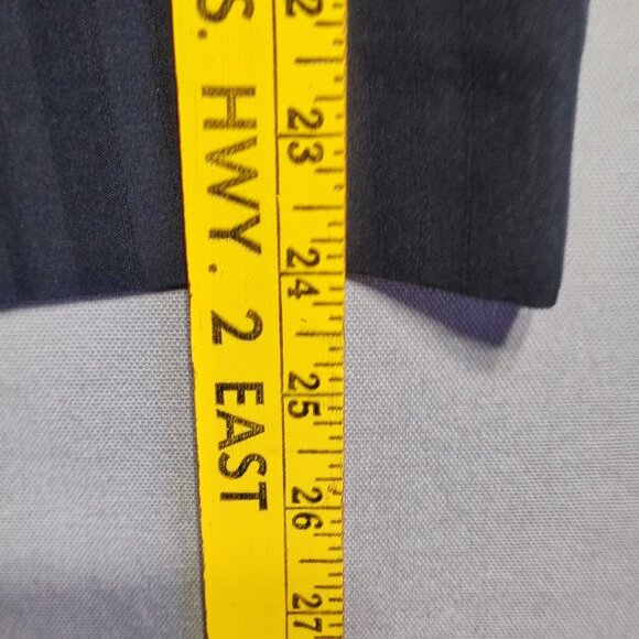 Vintage Esprit pencil midi skirt women's size 6 grey with stripes pattern - Picture 11 of 12